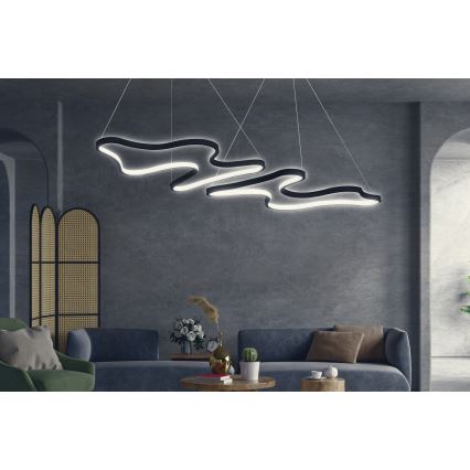 LED Pendant Light DUPLE ARTISAN LED/80W/230V 6500K black