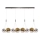LED Pendant Light ENNA 12xG9/5W/230V 3000K smoked/gold