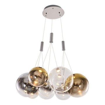 LED Pendant Light ENNA 9xG9/5W/230V 3000K smoke/gold