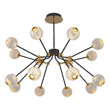 LED Pendant Light GELA 16xLED/5W/230V 3000K Black/Gold