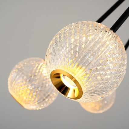 LED Pendant Light GELA 16xLED/5W/230V 3000K Black/Gold