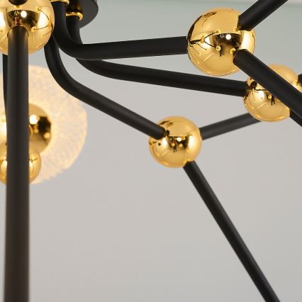 LED Pendant Light GELA 16xLED/5W/230V 3000K Black/Gold