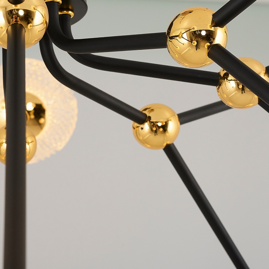 LED Pendant Light GELA 16xLED/5W/230V 3000K Black/Gold