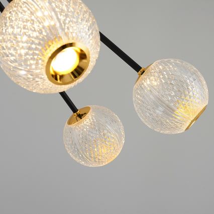 LED Pendant Light GELA 16xLED/5W/230V 3000K Black/Gold