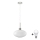 LED Pendant Light HARMA 1xE27/60W/230V dia. 30 cm matte chrome/white