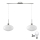 LED Pendant Light HARMA 2xE27/60W/230V matte chrome/white
