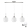 LED Pendant Light HARMA 3xE27/60W/230V matte chrome/white
