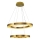 LED Pendant Light JESI LED/140W/230V 3000K 100 cm Bronze