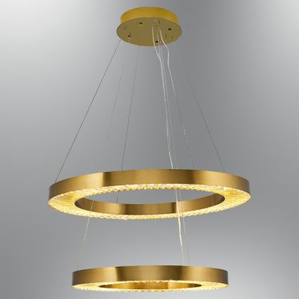 LED Pendant Light JESI LED/140W/230V 3000K 100 cm Bronze