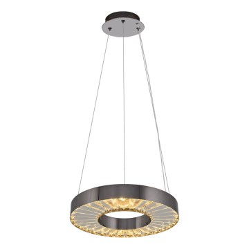 LED Pendant Light JESI LED/35W/230V 3000K diameter 40 cm silver