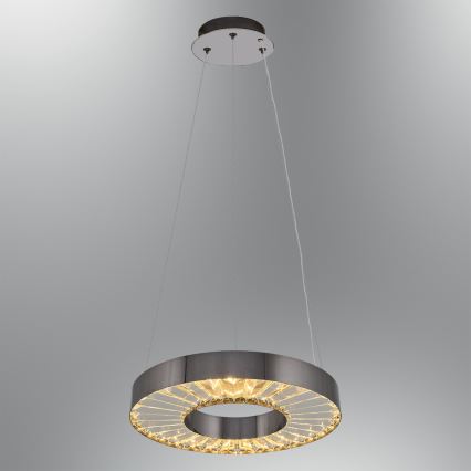 LED Pendant Light JESI LED/35W/230V 3000K diameter 40 cm silver