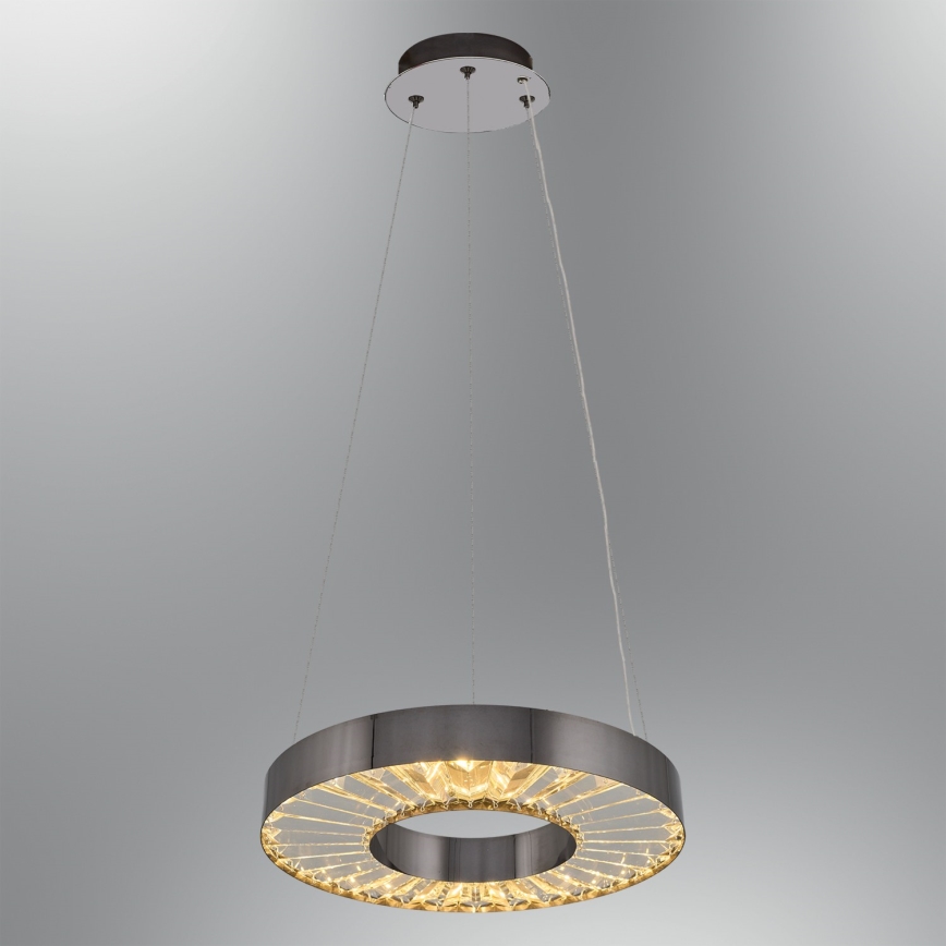LED Pendant Light JESI LED/35W/230V 3000K diameter 40 cm silver