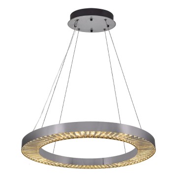 LED Pendant Light JESI LED/85W/230V 3000K Ø 80 cm Silver