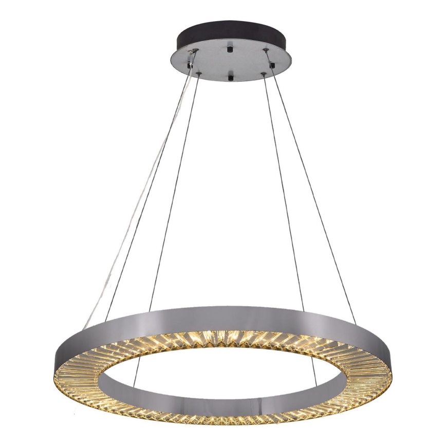 LED Pendant Light JESI LED/85W/230V 3000K Ø 80 cm Silver