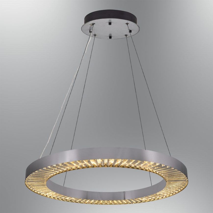 LED Pendant Light JESI LED/85W/230V 3000K Ø 80 cm Silver