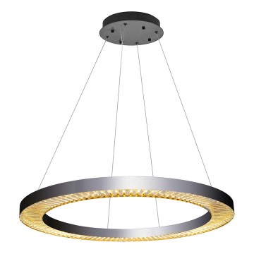 LED Pendant Light JESI LED/90W/230V 3000K diameter 100 cm silver