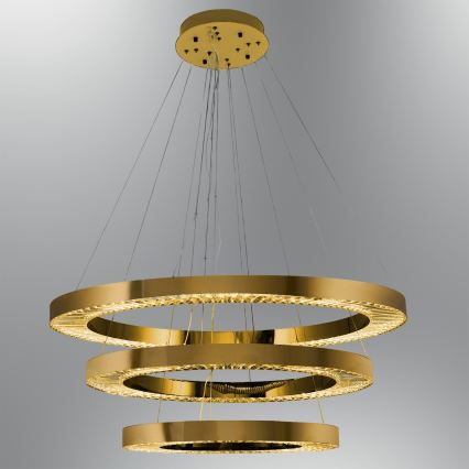 LED Pendant Light JESI LED/99W/230V 3000K 100 cm Bronze