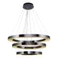LED Pendant Light JESI LED/99W/230V 3000K diameter 100 cm silver