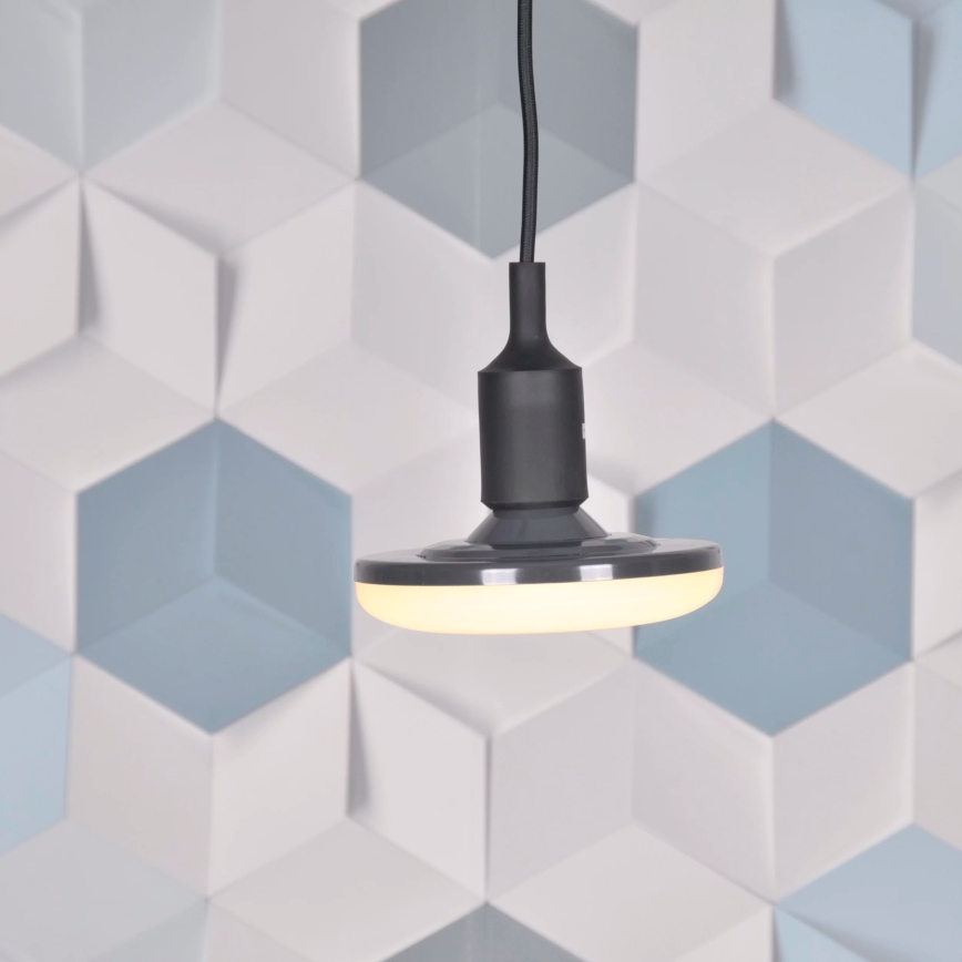 LED pendant light KIKI 1xE27/10W/230V black