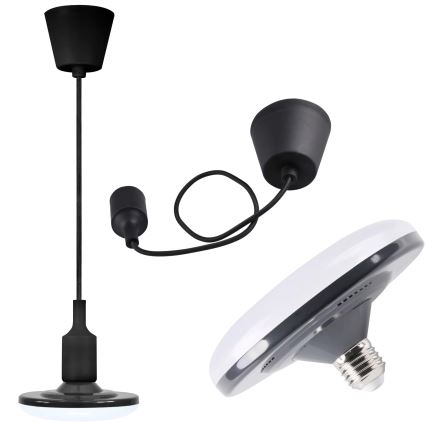 LED pendant light KIKI 1xE27/10W/230V black