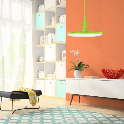LED pendant light KIKI 1xE27/10W/230V green