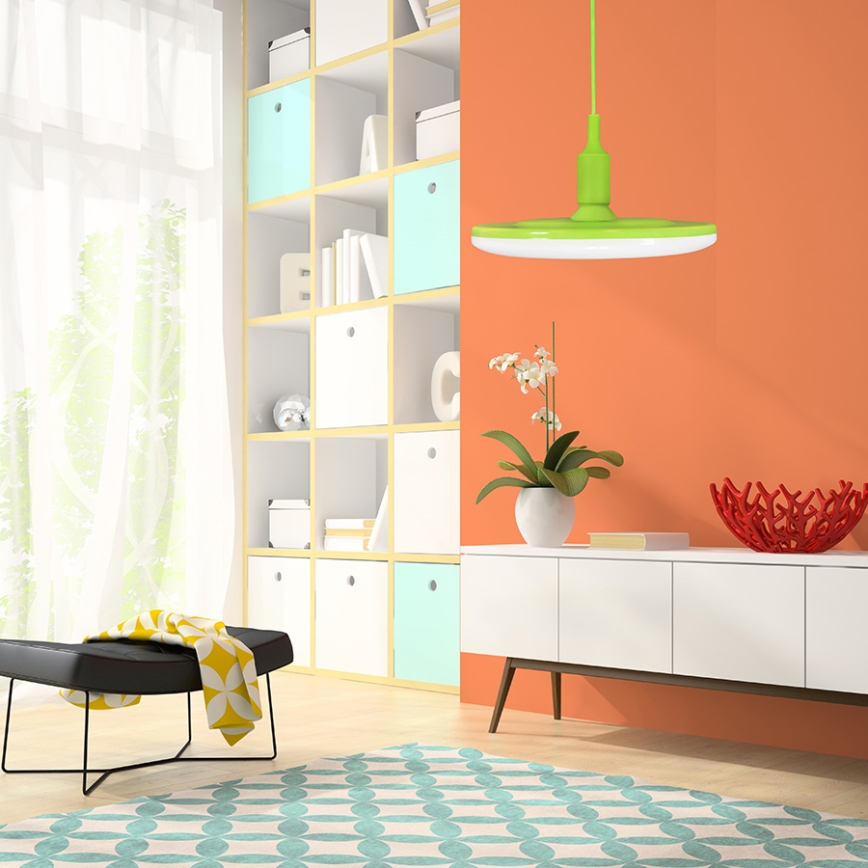 LED pendant light KIKI 1xE27/10W/230V green