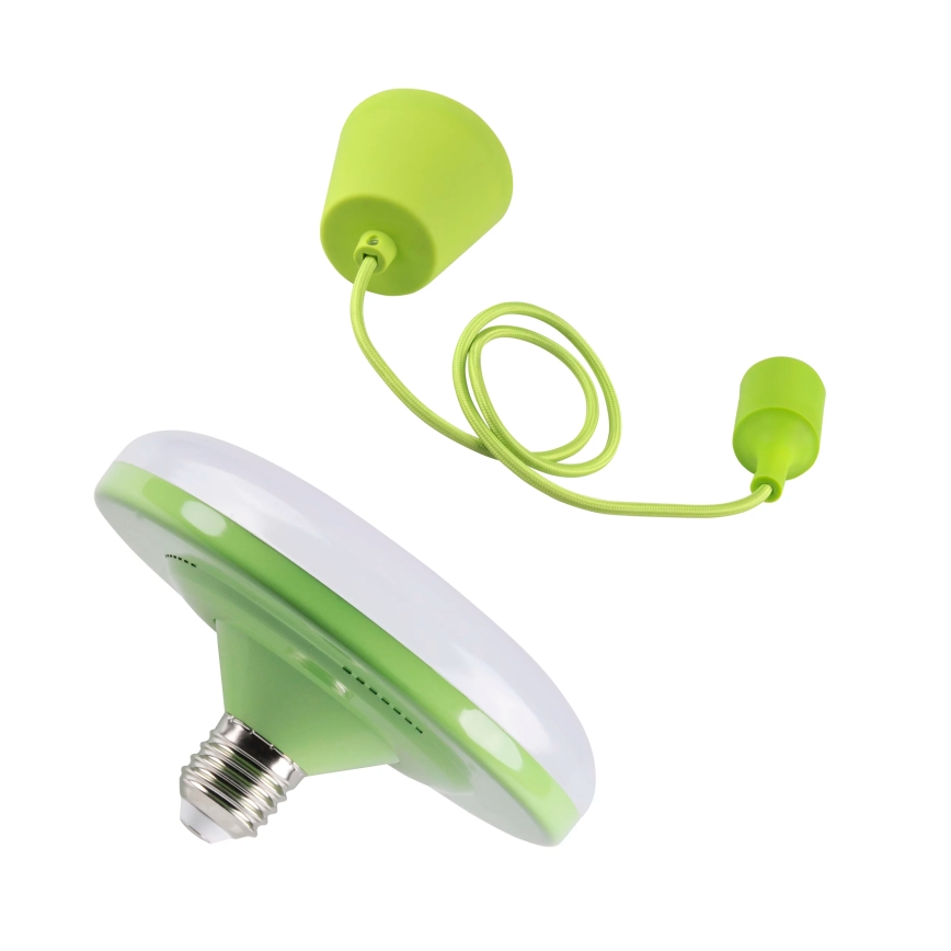 LED pendant light KIKI 1xE27/10W/230V green