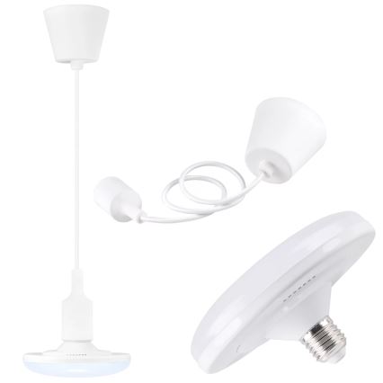 LED pendant light KIKI 1xE27/10W/230V white