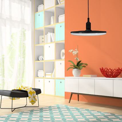 LED pendant light KIKI 1xE27/15W/230V black