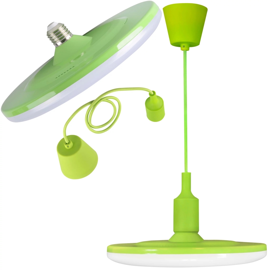 LED pendant light KIKI 1xE27/15W/230V green