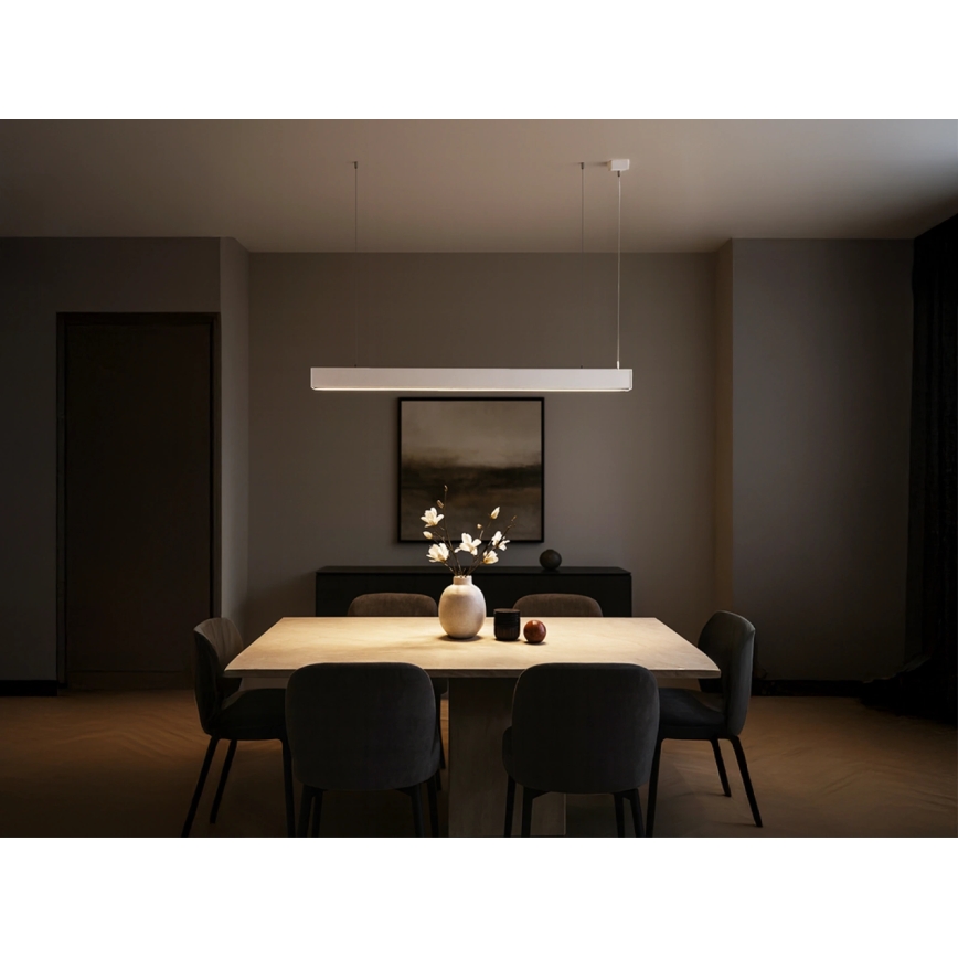 LED Pendant Light on Cable, 55W, 230V, 3000/4000/6500K, 120 cm, White