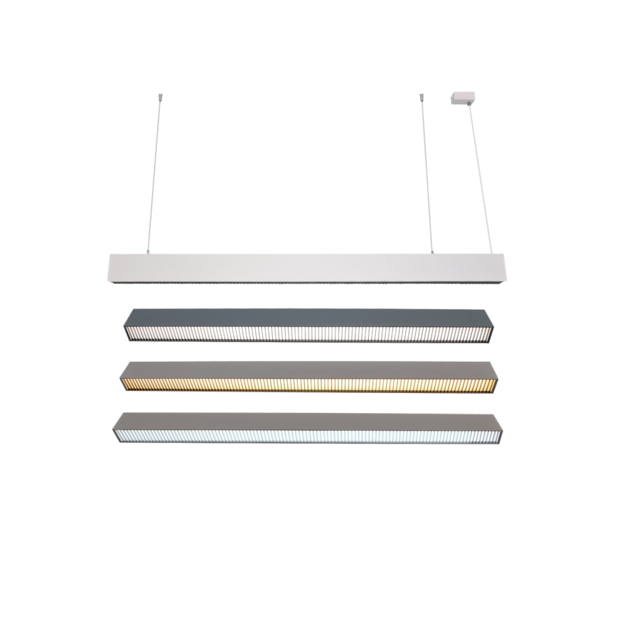 LED Pendant Light on Cable, 55W, 230V, 3000/4000/6500K, 120 cm, White