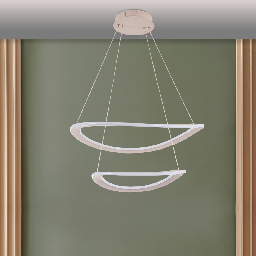 LED pendant light on cable CASHMERE LED/75W/230V Ø 59.5 white