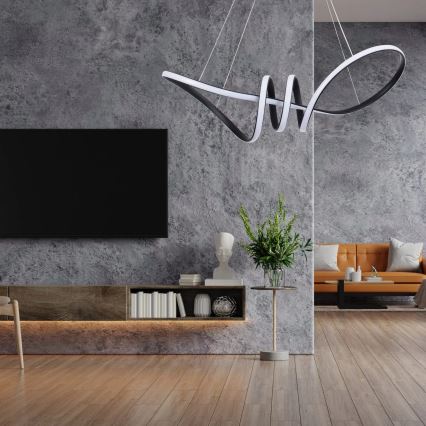 LED pendant light on cable FLAVIA LED/44W/230V black