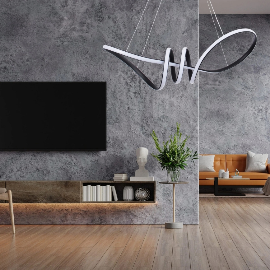 LED pendant light on cable FLAVIA LED/44W/230V black