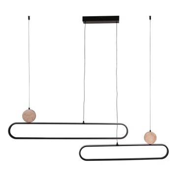 LED pendant light on cable FLORENTYNA LED/48W/230V 4000K black/beige