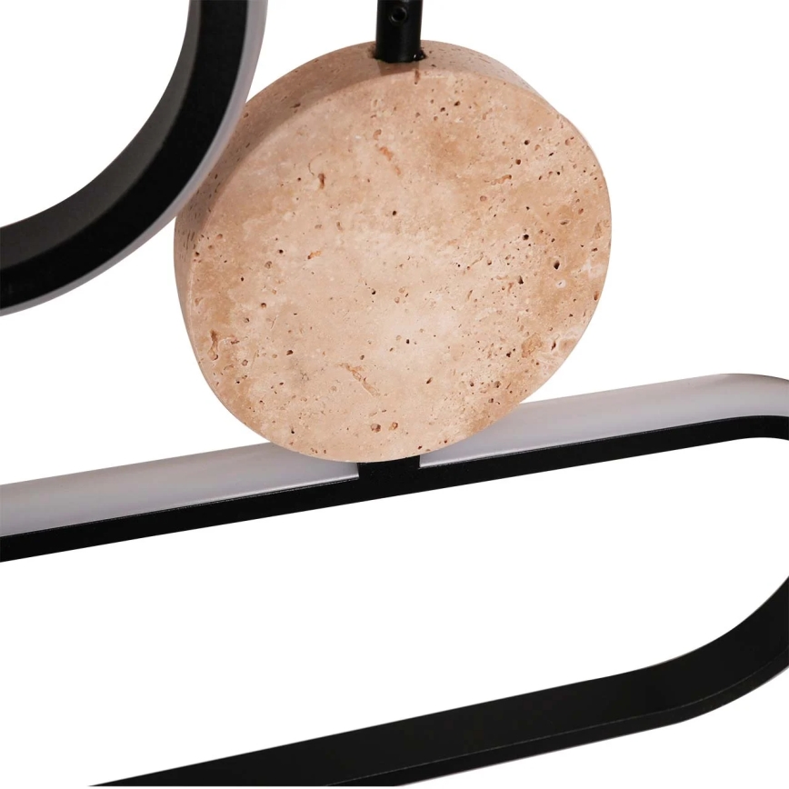 LED pendant light on cable FLORENTYNA LED/48W/230V 4000K black/beige