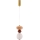 LED pendant light on cable FLORES LED/10W/230V gold/orange/brown