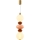 LED Pendant Light on Cable FLORES LED/15W/230V gold/orange/brown