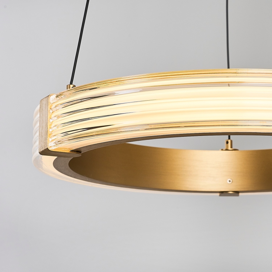 LED Pendant Light on Cable JESI LED/22W/230V 3000K Ø 40 cm Gold