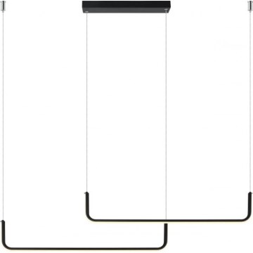 LED pendant light on cable MALAWI 2xLED/20W/230V 3000/4000/6000K black