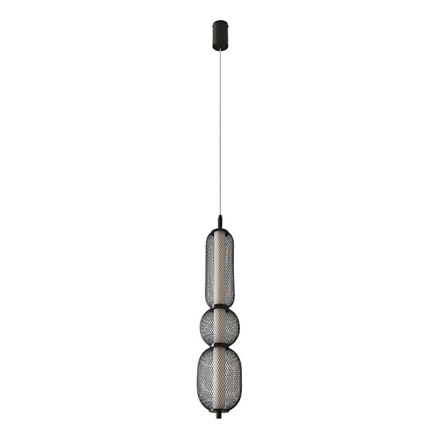 LED Pendant Light on Cable PUMA LED/15W/230V Ø 14 cm Black
