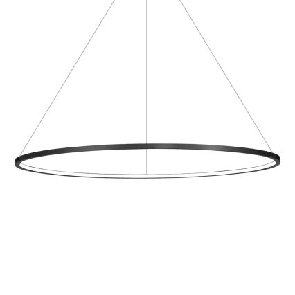 LED pendant light on cable SATURNO LED/57W/230V diameter 100 cm IP44 black