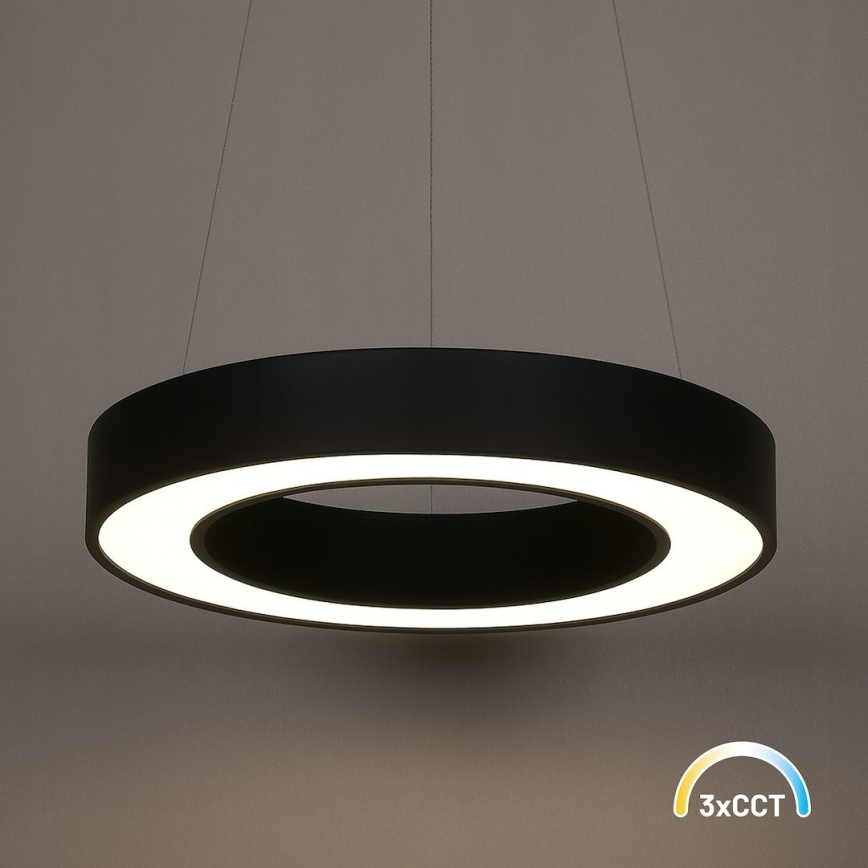 LED pendant light on cable UNION LED/40W/230V 3000/4000/6500K Ø 40 cm black