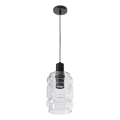 LED Pendant Light RADON 1xE27/40W/230V Clear