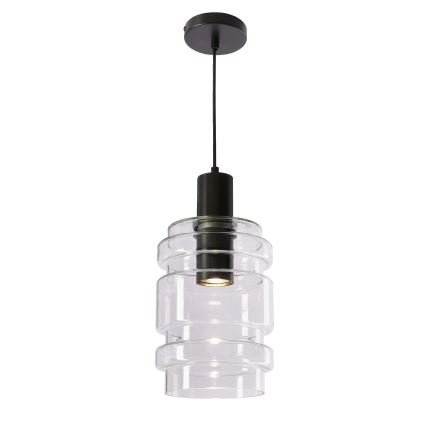 LED Pendant Light RADON 1xE27/40W/230V Clear