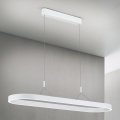 LED Pendant on Cable CARRARA LED/80W/230V 2700/3000/4000K White