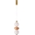 LED Pendant on Cable FLORES LED/12W/230V Gold/Orange