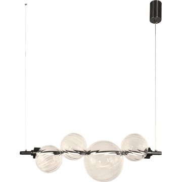 LED Pendant on Cable PLAYA LED/12W/230V Black