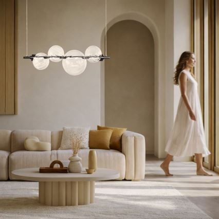 LED Pendant on Cable PLAYA LED/12W/230V Black